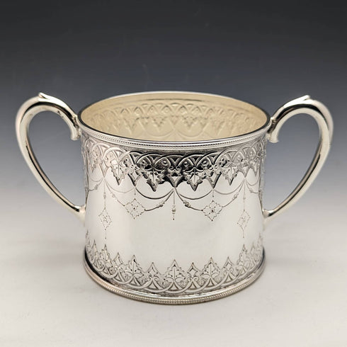 英國古董維多利亞鍍銀鼓茶壺 3 件套 WILLIAM HOWE